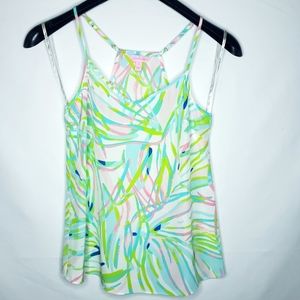 Lilly Pulitzer Small Dusk Silk Top Skye Salute